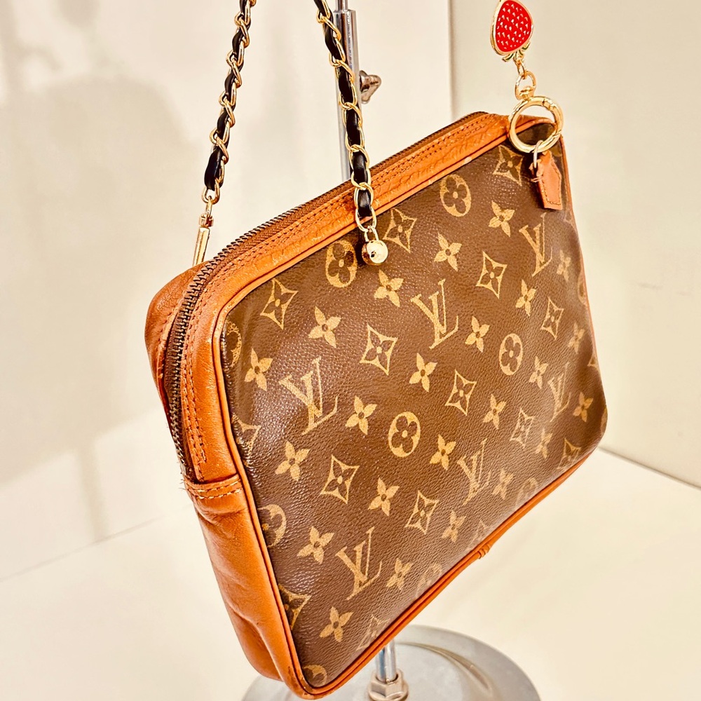 Sold out Louis Vuitton Tan and Brown Monogram Crossbody Bag - Picture 7 of 16